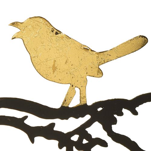 Product Metal bird window decoration, Ø22.5cm, autumn hanging decoration, elegant wall decoration
