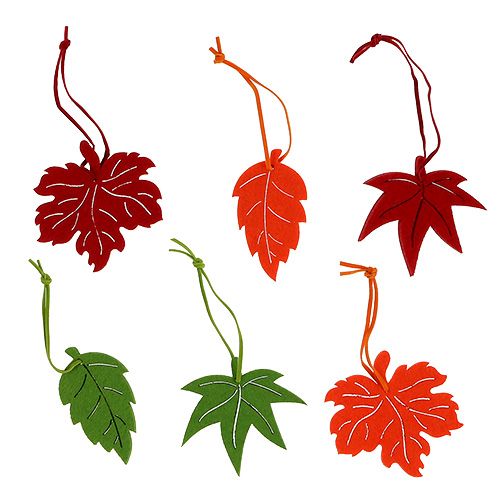 Floristik24 Felt sheets for hanging multicolored 7.5-8cm 24pcs