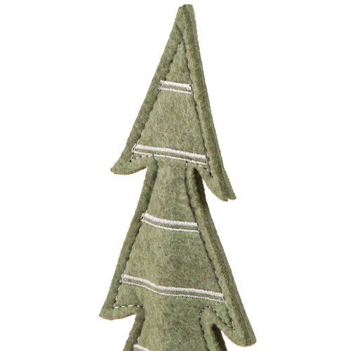 Floristik24 Felt Decoration Fir Trees Table Decoration Christmas Green 25cm 4 Pcs