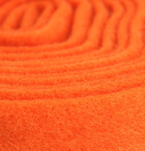 Product Felt ribbon orange 7.5cm 5m