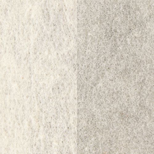 Floristik24 Felt ribbon 15cm x 5m two-tone grey, white