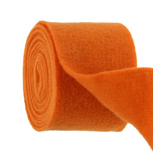 Product Felt ribbon 15cm x 5m orange