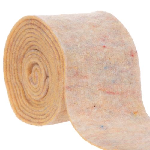 Felt tape, two-tone pot holder made of wool felt, orange/multicolored, 15cm x 5m buy online | Floristik24.ie
