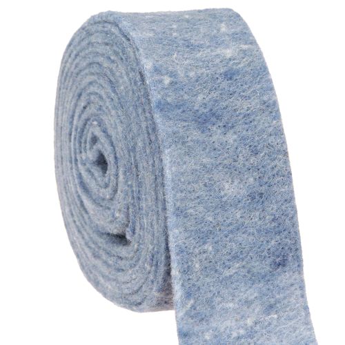 Floristik24 Felt Ribbon Blue 7.5cm 5m