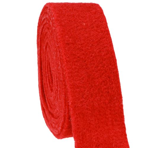 Floristik24 Felt ribbon dark red 7.5cm 5m