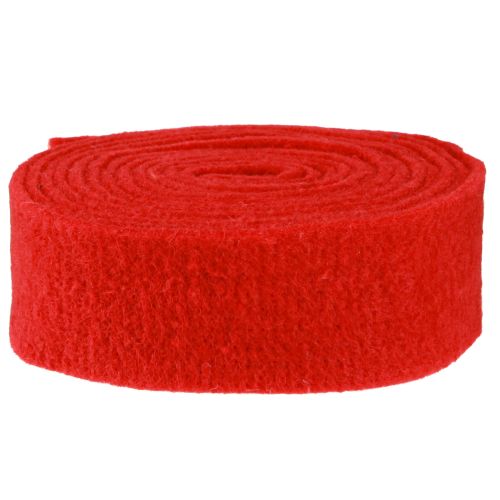 Product Felt ribbon dark red 7.5cm 5m
