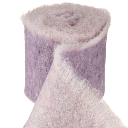 Felt ribbon Franzi wool felt wool ribbon purple 2-colored 15cm 4m