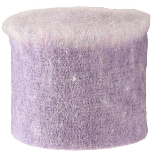 Product Felt ribbon Franzi wool felt wool ribbon purple 2-colored 15cm 4m