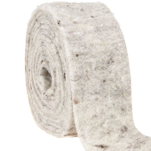 Floristik24 Felt Ribbon Gray 7.5cm 5m