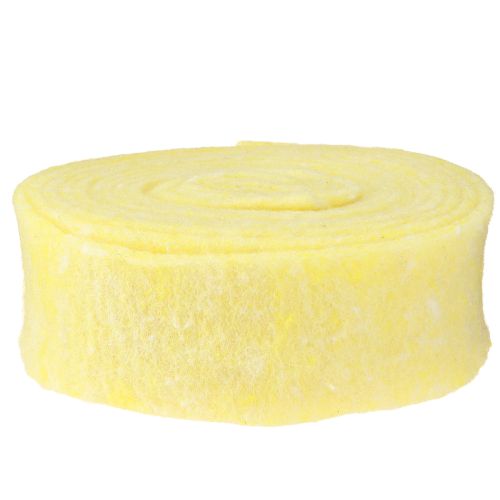 Product Felt Ribbon Light Yellow 7.5cm 5m