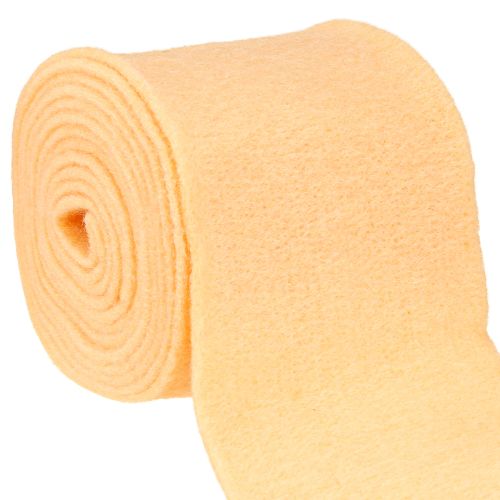 Floristik24 Felt ribbon light orange 15cm 5m