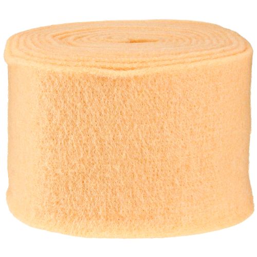 Floristik24 Felt ribbon light orange 15cm 5m