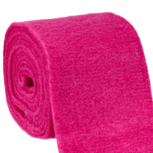 Floristik24 Felt ribbon pink wool ribbon wool felt pot ribbon decorative fabric 15cm 5m