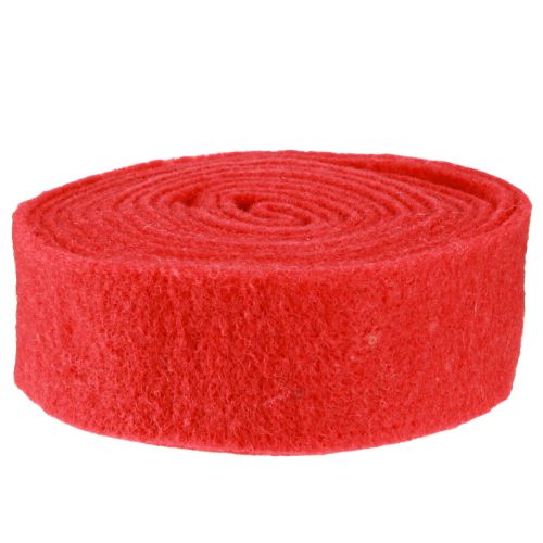 Product Felt ribbon red 7.5cm 5m