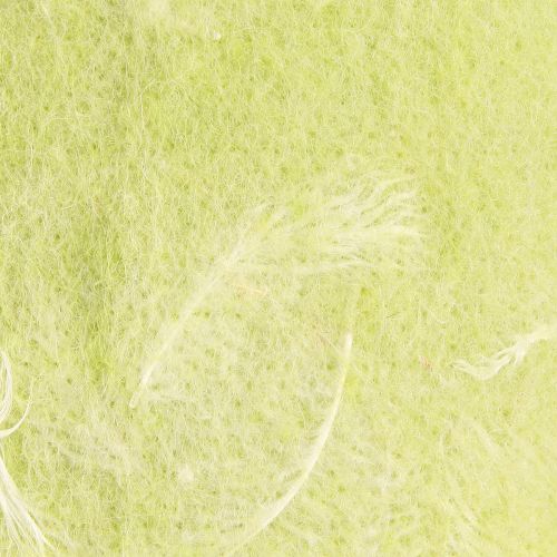 Product Felt ribbon wool ribbon decorative fabric light green feathers wool felt 15cm 5m