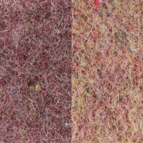 Product Felt ribbon wool ribbon decorative fabric wine red beige 7.5cm 5m