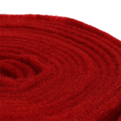 Product Felt ribbon 15cm x 5m dark red