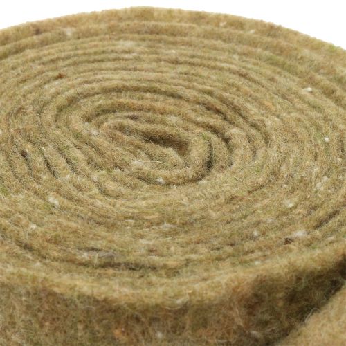 Floristik24 Pot tape felt tape green with dots 15cm x 5m