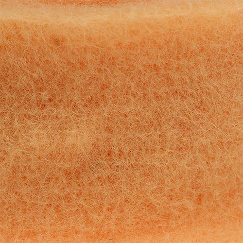 Floristik24 Felt Ribbon 7.5cm 5m Light Orange
