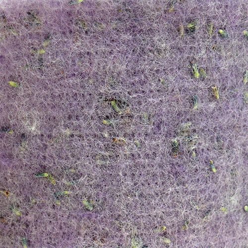 Floristik24 Felt ribbon Emotion with lavender flowers 15cm x 5m purple