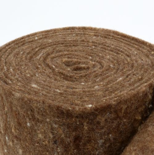 Floristik24 Felt tape, pot tape brown 15cm 5m