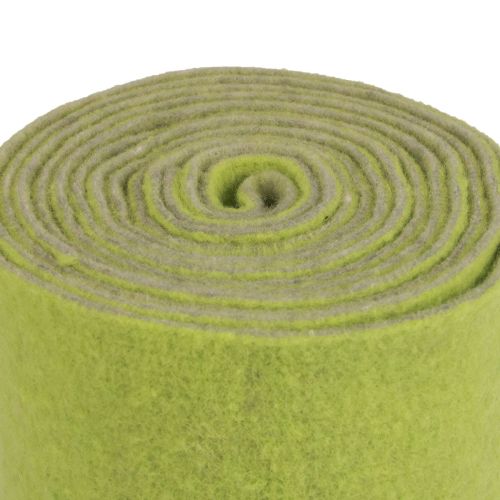 Floristik24 Felt ribbon wool ribbon felt roll decorative ribbon green gray 15cm 5m