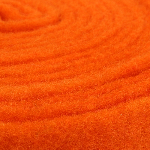 Floristik24 Felt Ribbon Orange 7.5cm 5m