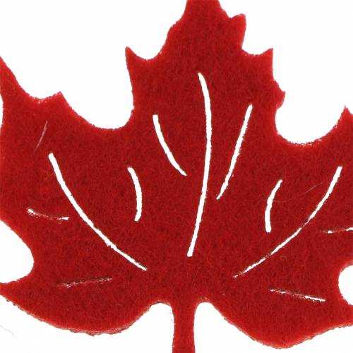 Floristik24 Sprinkle deco autumn felt sheets red, orange 3.5cm 36pcs