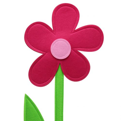 Floristik24 Felt flower pink 64cm