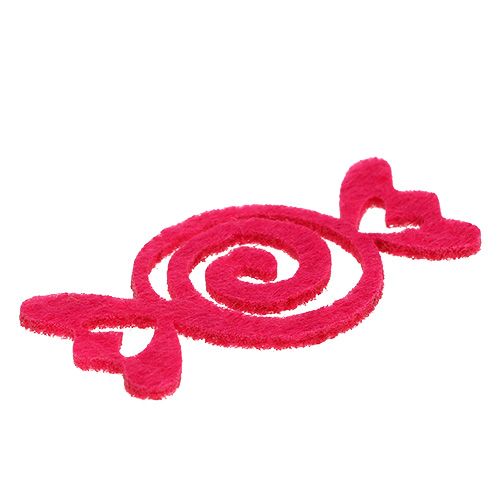 Floristik24 Felt candy candy assorted colors 5.5cm 100p