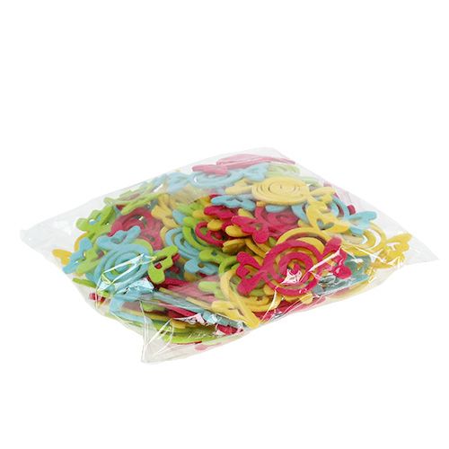 Floristik24 Felt candy candy assorted colors 5.5cm 100p