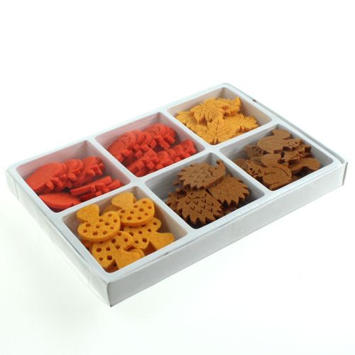 Floristik24 Scatter decoration felt 3cm 72 pcs