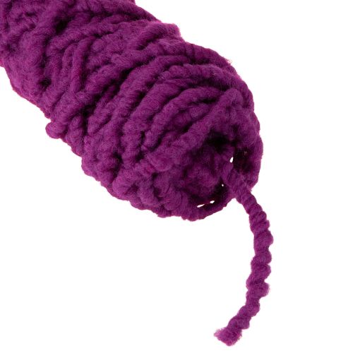 Product Purple wool cord, 25m, decorative ribbon for floristry and crafts