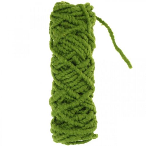 Floristik24 Felt cord fleece Mirabell dark green 25m