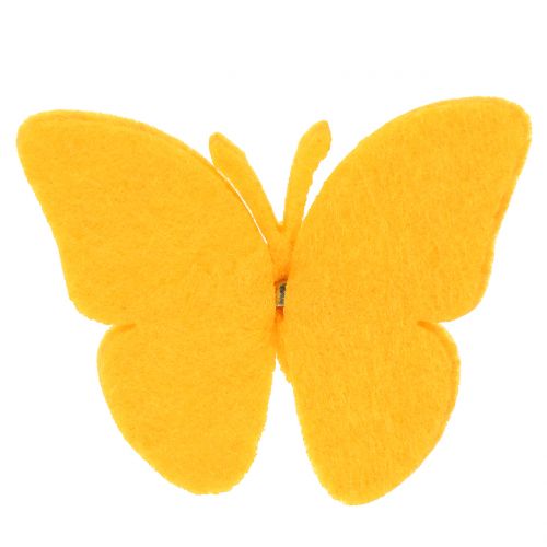 Product Felt butterflies with clip 7cm 24pcs