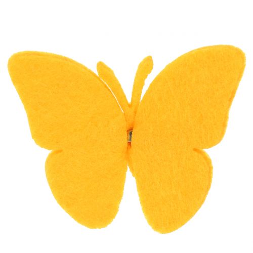 Floristik24 Felt butterflies with clip 7cm 24pcs