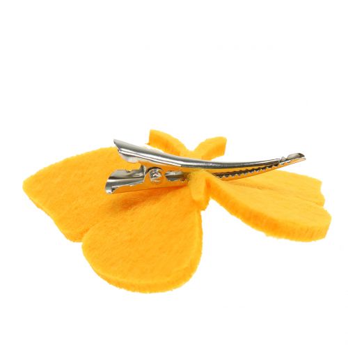 Floristik24 Felt butterflies with clip 7cm 24pcs