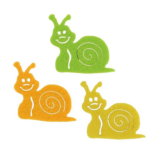 Product Felt snail with glue dot 5cm ass. 36h