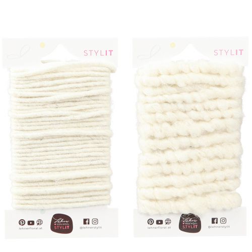 Product Felt Cord Wick Thread Felt Cord White L7m Set 2pcs