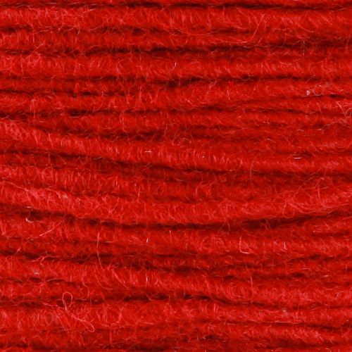 Floristik24 Felt cord wool thread wool cord wick thread red 100m