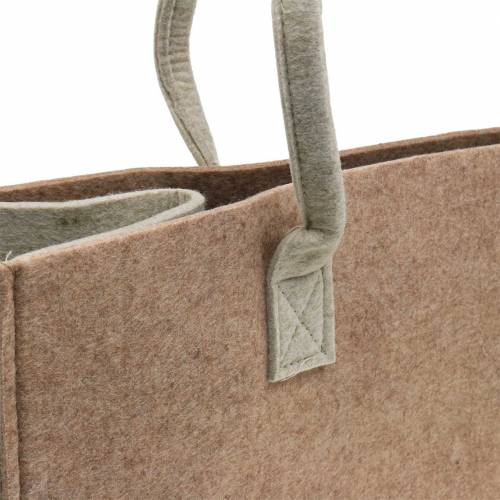 Floristik24 Felt bag light brown 50 × 25 × 25cm