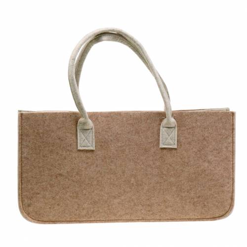 Floristik24 Felt bag light brown 50 × 25 × 25cm