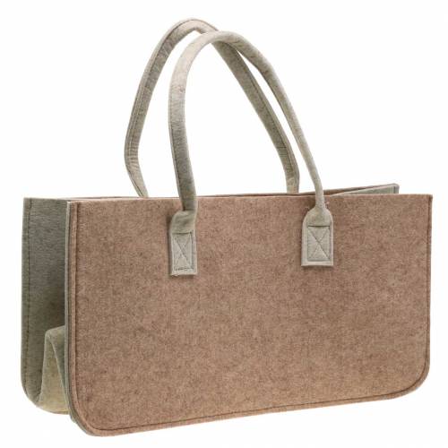 Floristik24 Felt bag light brown 50 × 25 × 25cm