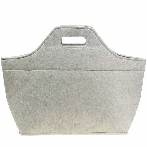 Floristik24 Felt bag gray 43cm x 20cm x 42cm