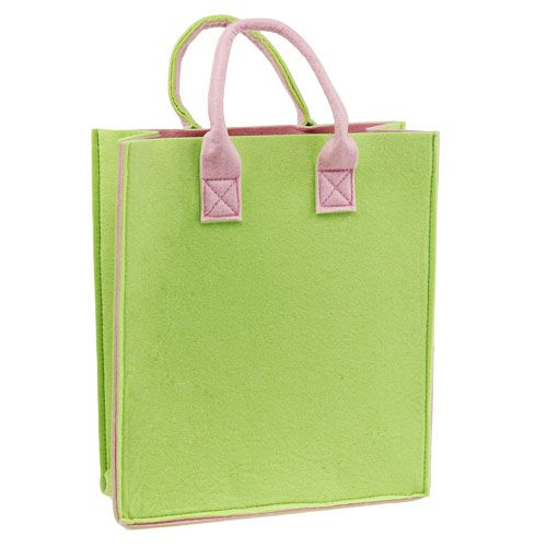 Floristik24 Felt bag light green 37cm x 32cm x 15cm