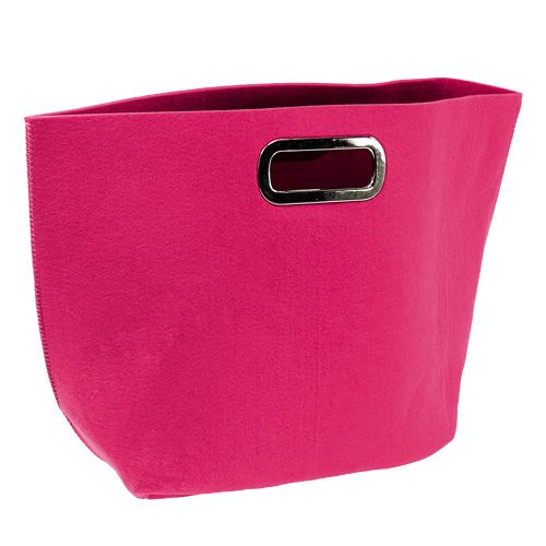 Floristik24 Felt bag pink 48.5cm x 35cm x 19cm
