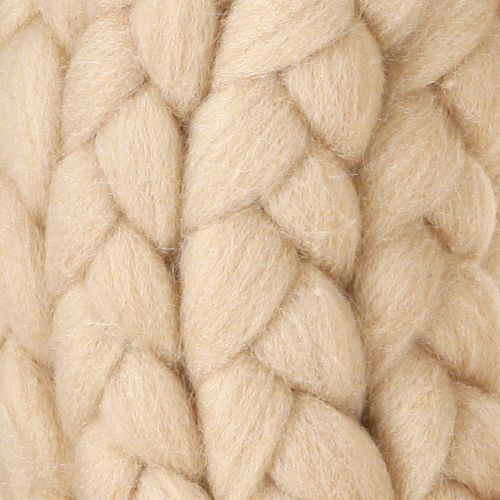 Floristik24 Felt wool decorative wreath in light brown for hanging Ø30cm W4cm