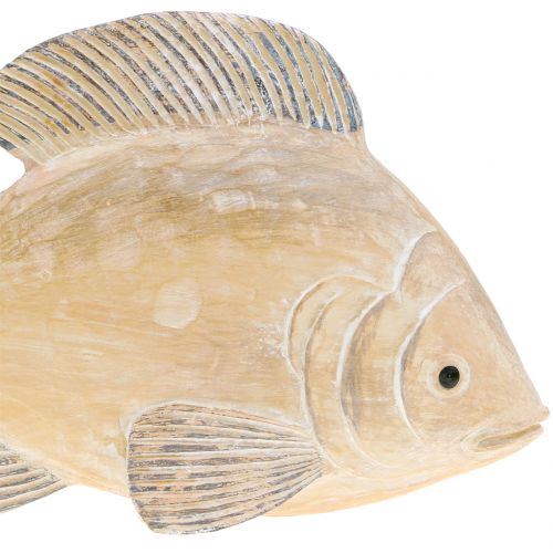 Floristik24 Decorative fish in wood look natural L17cm