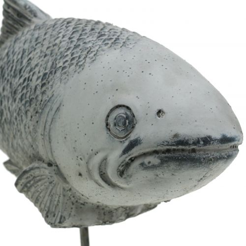 Floristik24 Garden figurine fish on a stand H20cm