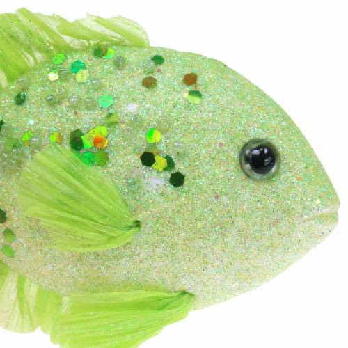Product Decorative fish to hang green pink orange blue 13-24cm 6pcs